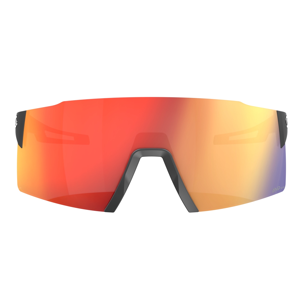 Scott Stride Compact AMP Wechselscheiben Fahrrad Brille schwarz/rot chrome