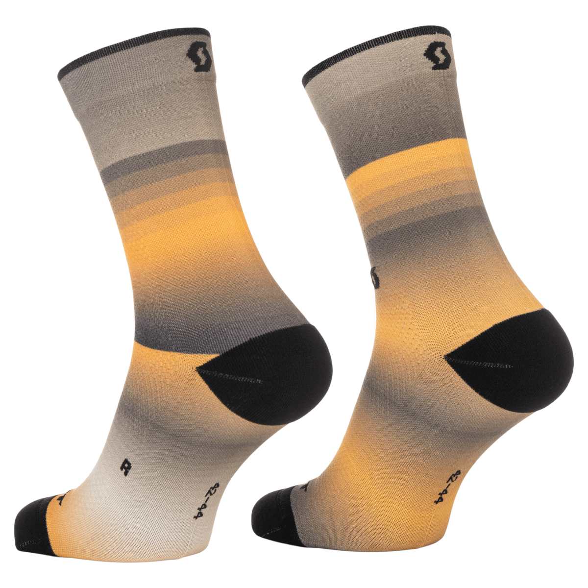 Scott Gradient Stripes Crew Fahrradsocken beige/orange 2026