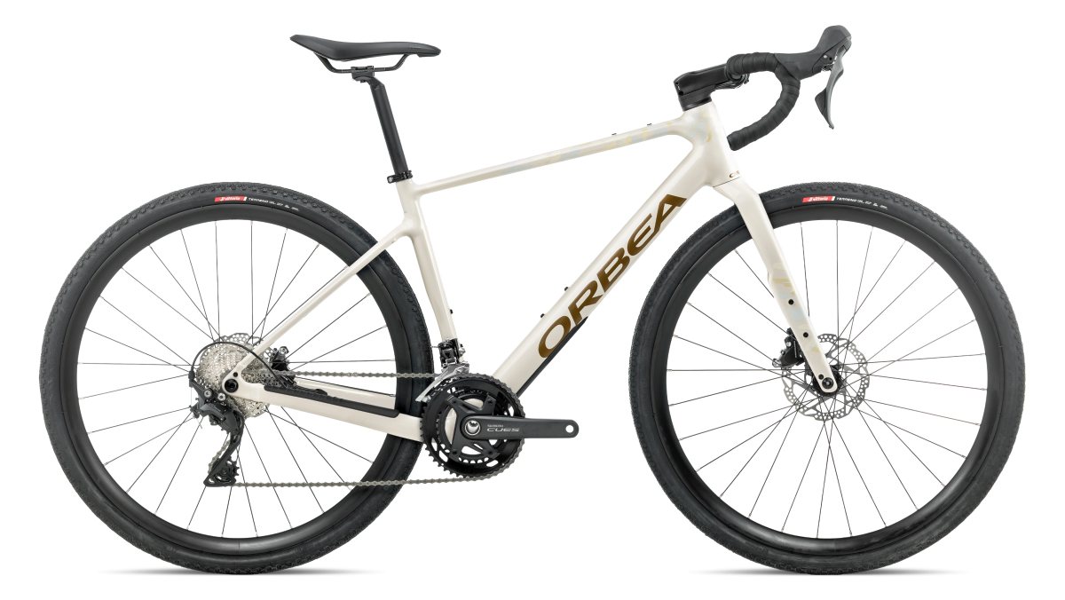Orbea Terra H40 Gravel Fahrrad ivory white/metallic olive green 2027
