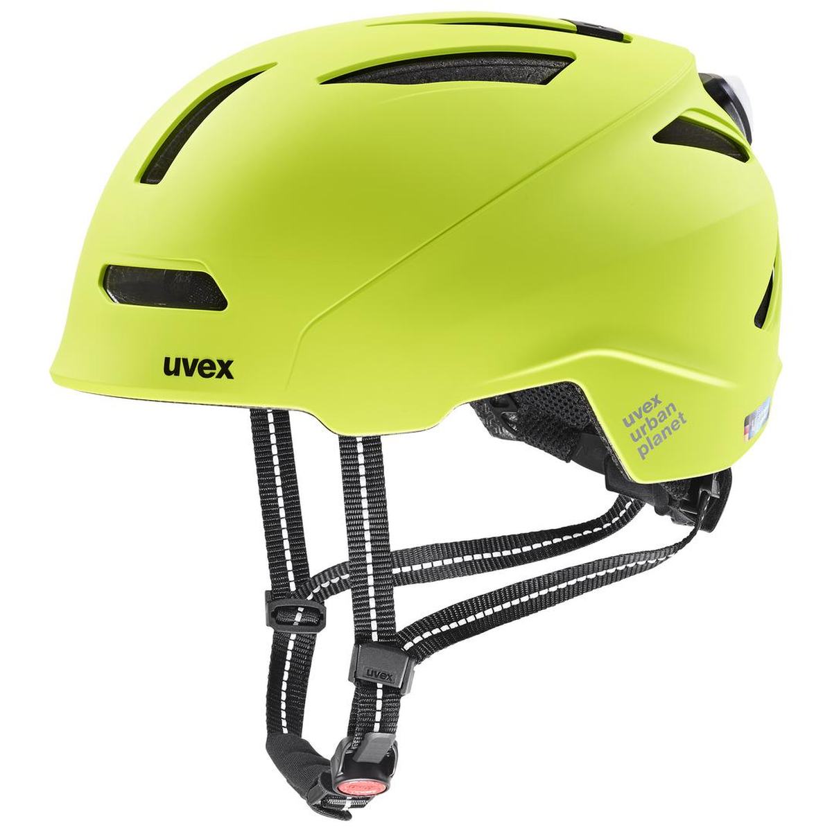 Uvex Urban Planet LED City Fahrrad Helm matt gelb 2026