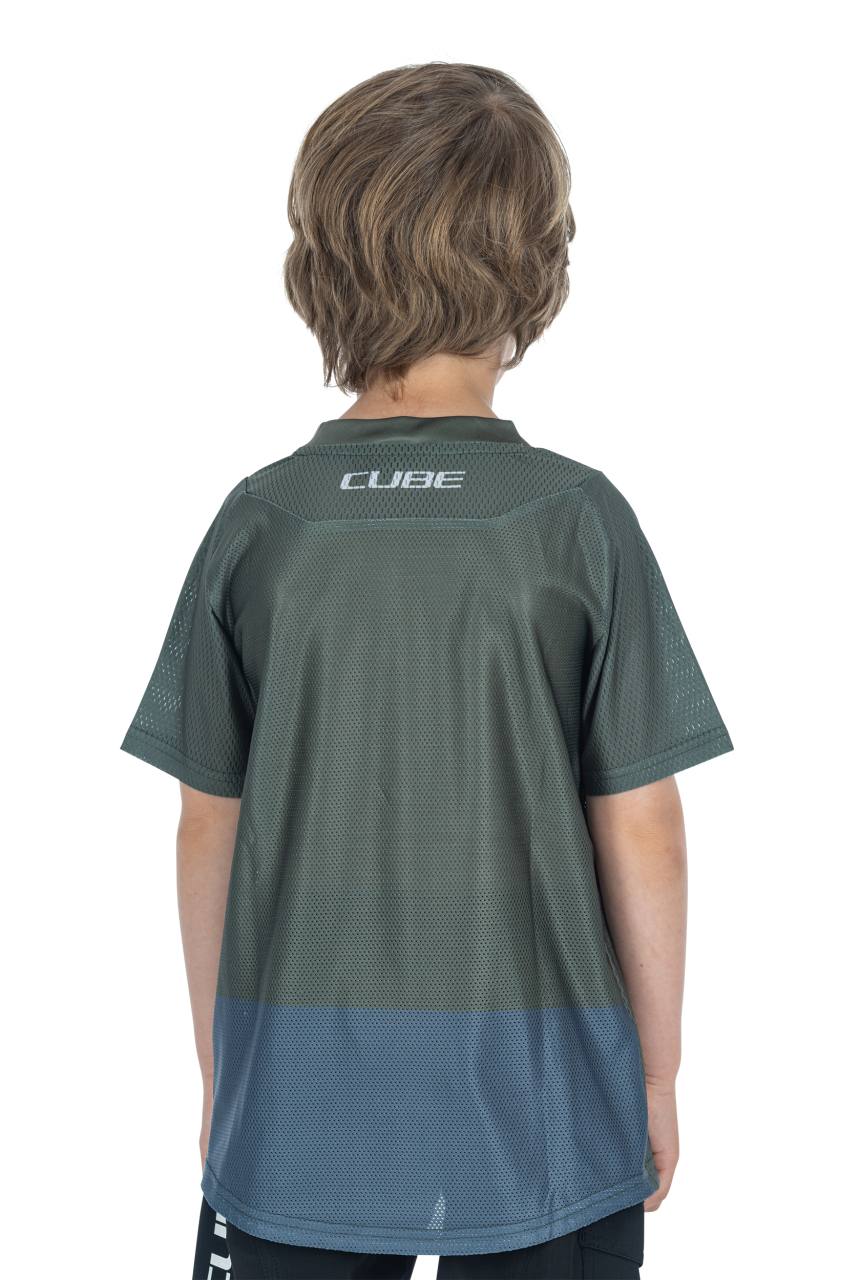 Cube Vertex Rookie TM Fahrrad Trikot kurz olive grün/grau 2027