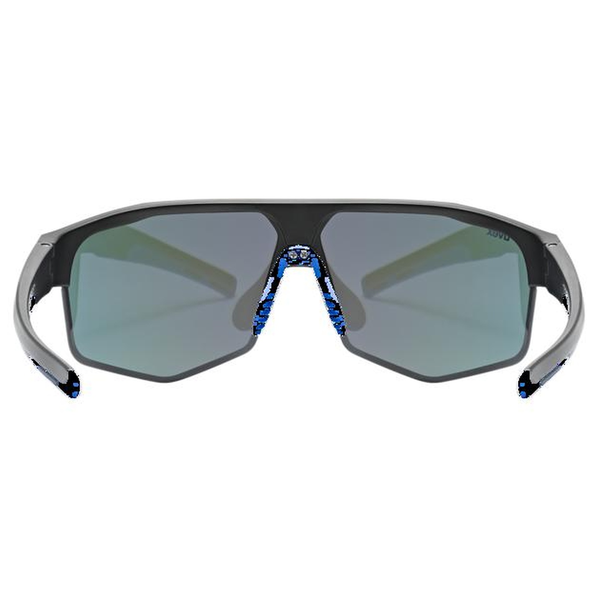 Uvex Axos Fahrrad / Sport Wechselscheiben Brille matt schwarz/mirror blau