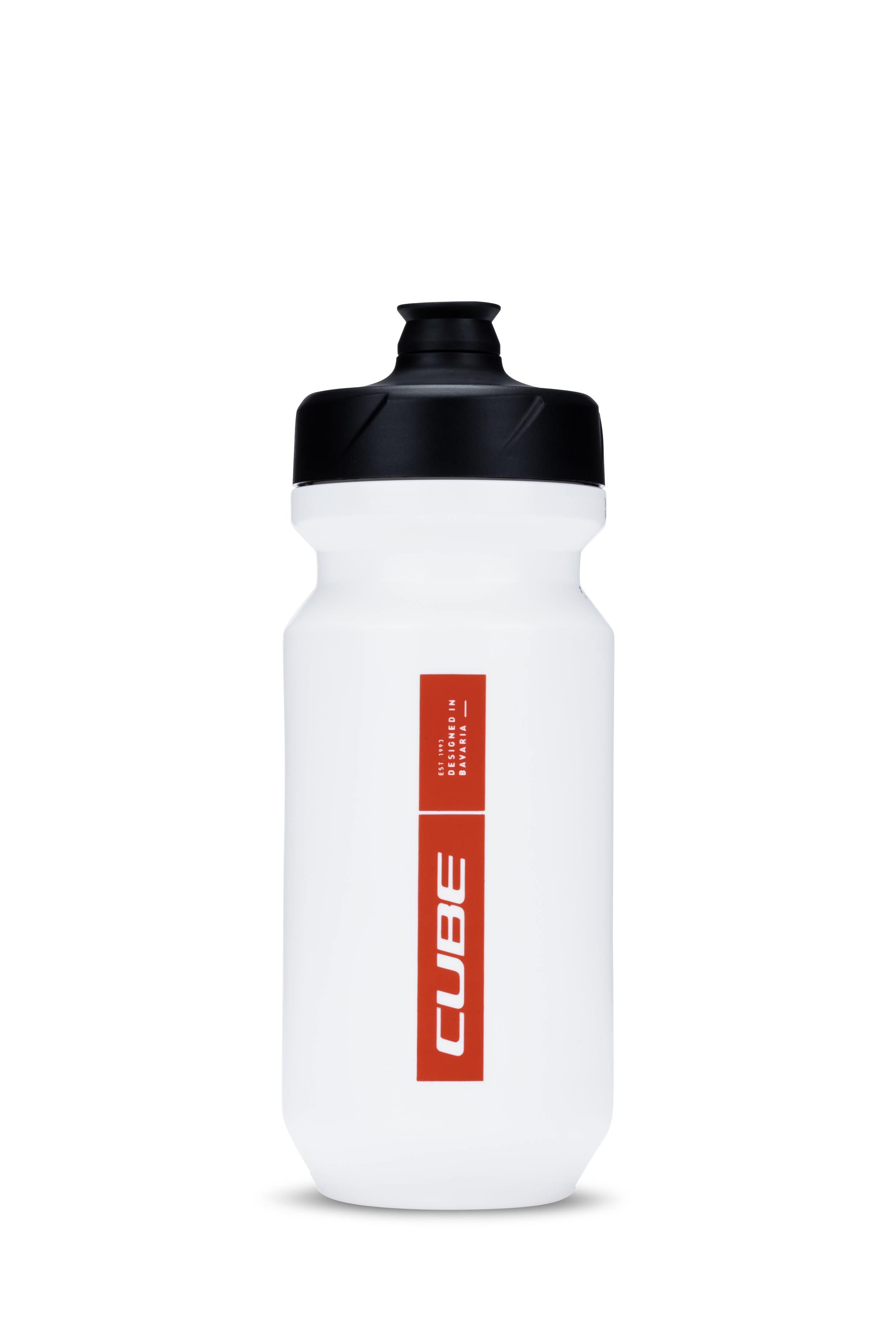 Cube Flow Fahrrad Trinkflasche 0.5L weiß / rot