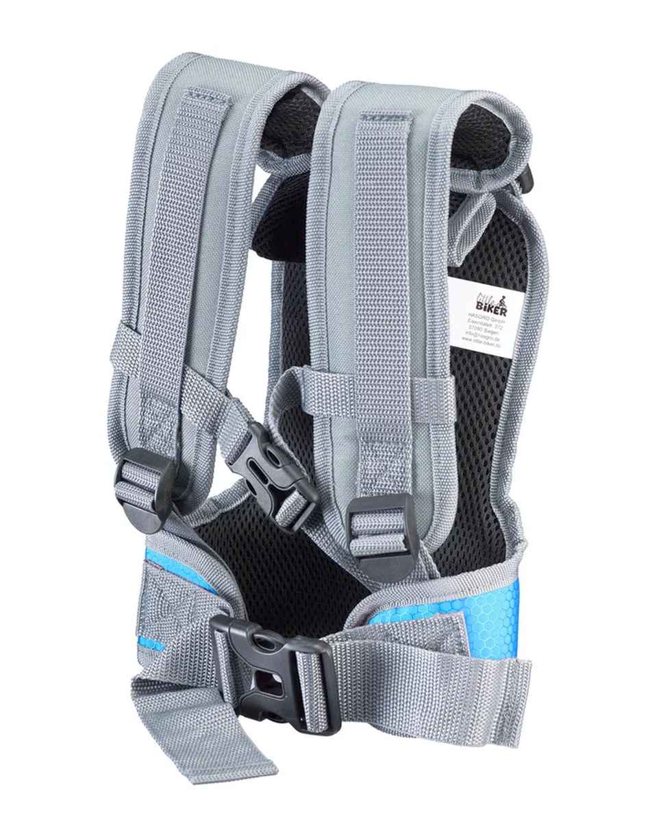 Little Biker Fahrradlernweste grau/blau