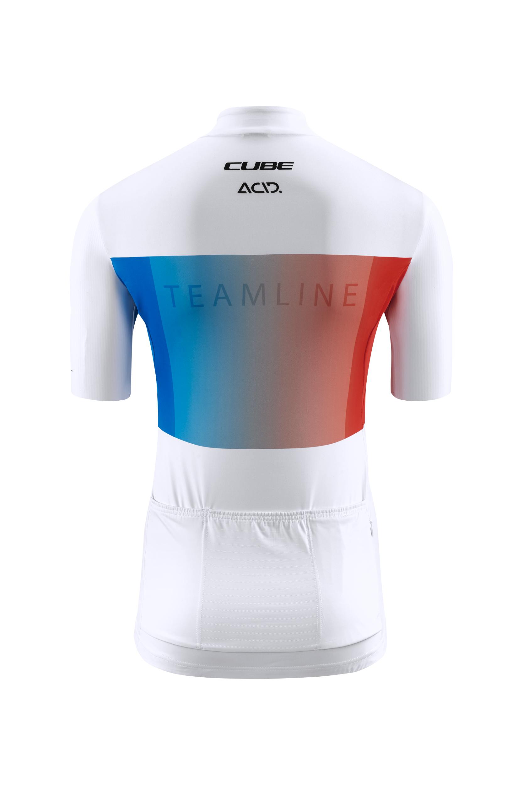 Cube Tea mline Damen Fahrrad Trikot kurz weiß / rot / blau 2027