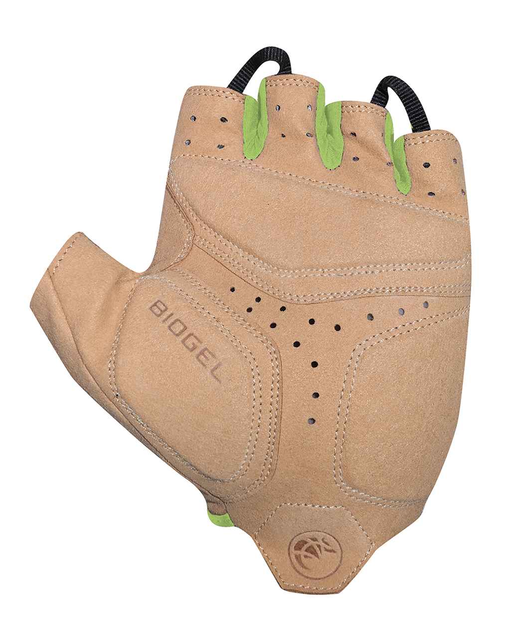 Chiba Nature Eco Fahrrad Handschuhe kurz grün 2027