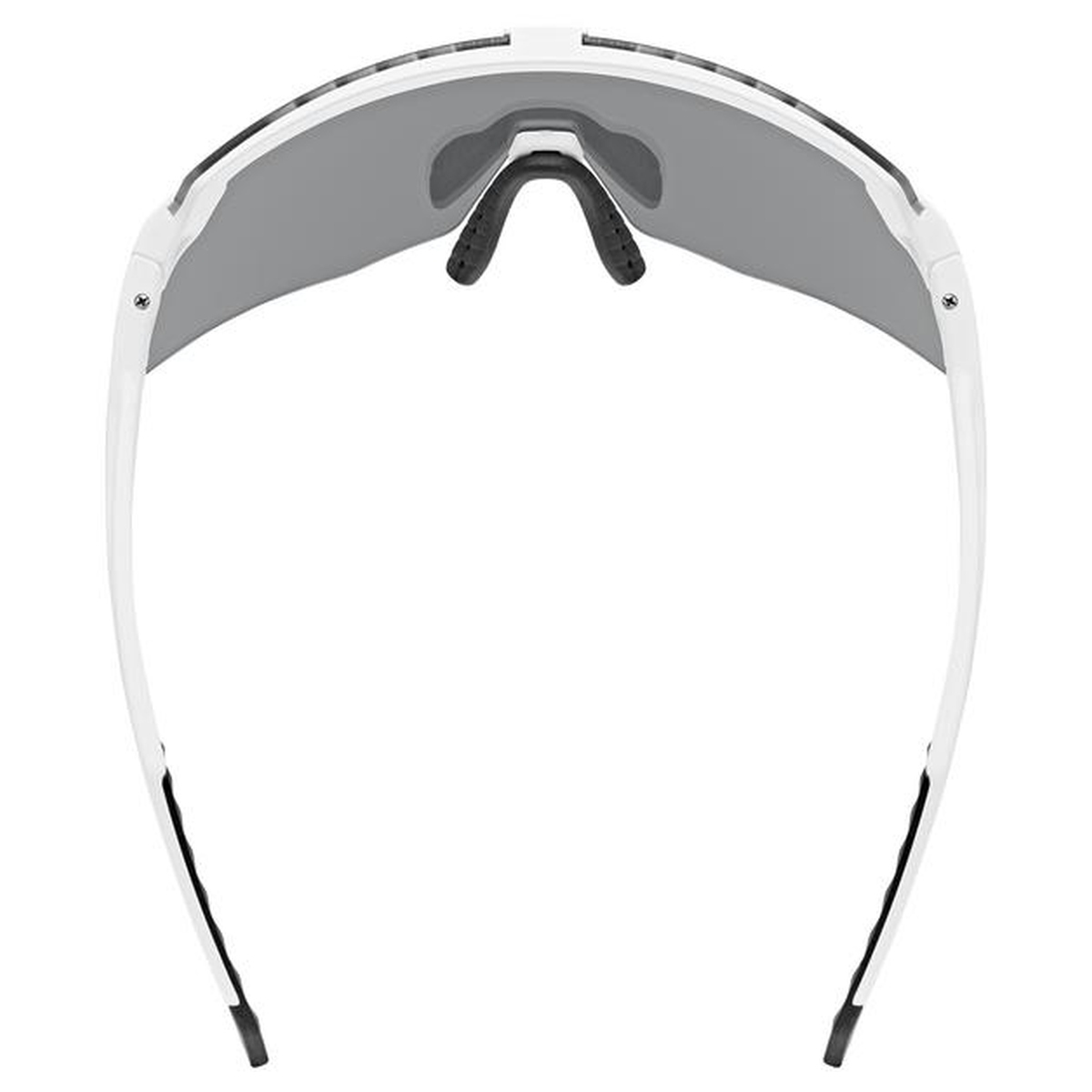 uvex Pace Stage S Fahrrad / Sport Brille matt weiß/mirror silberfarben 2027