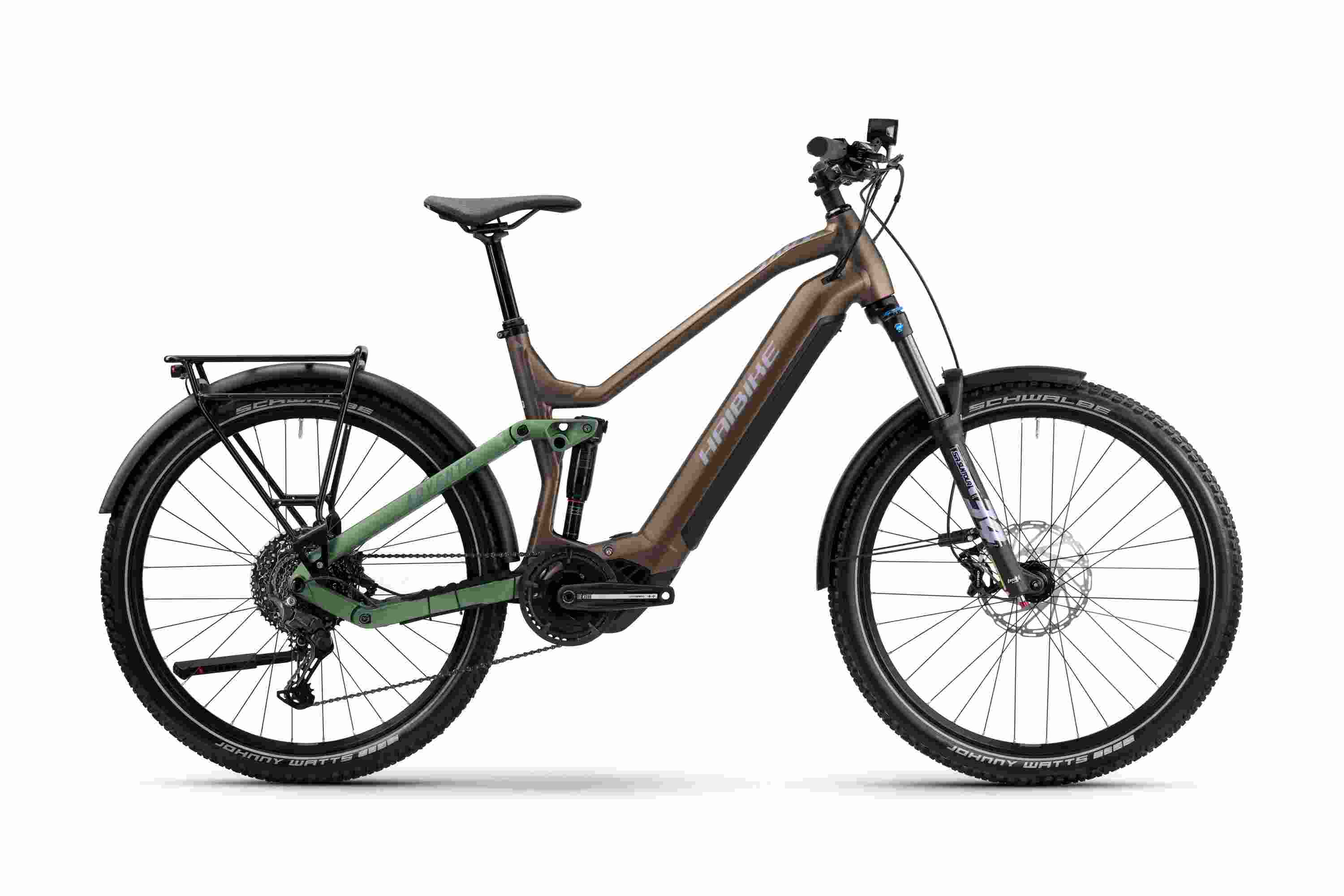 Haibike Adventr 8 High 27.5'' E-Bike Trekking Pedelec cognac braun/grün 2025