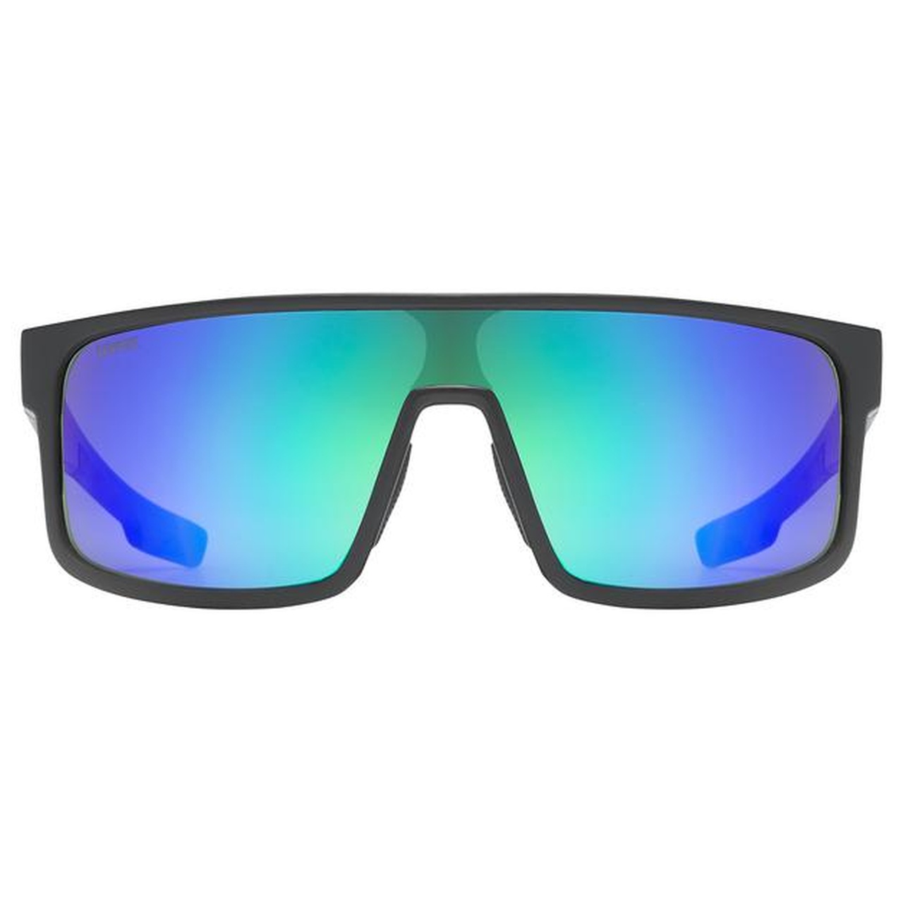 Uvex LGL 51 Sport / Freizeit Brille matt schwarz/mirror grün
