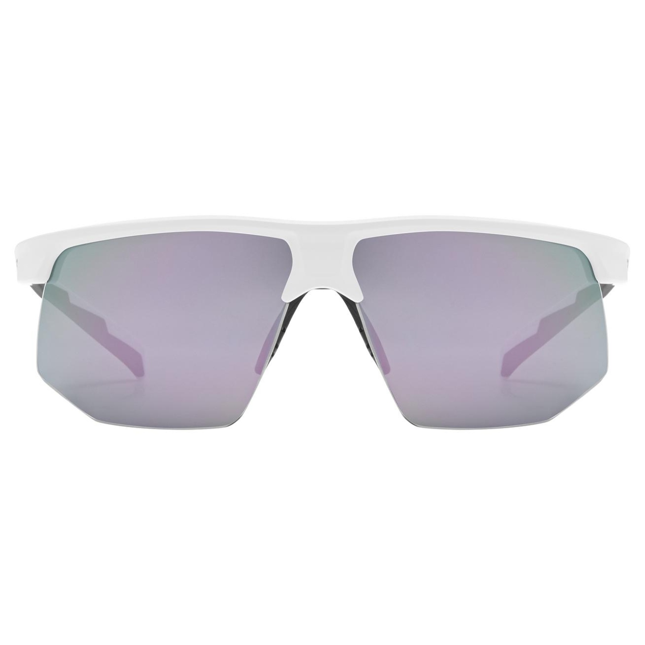 uvex Aerios Laufbrille matt weiß / mirror rosa