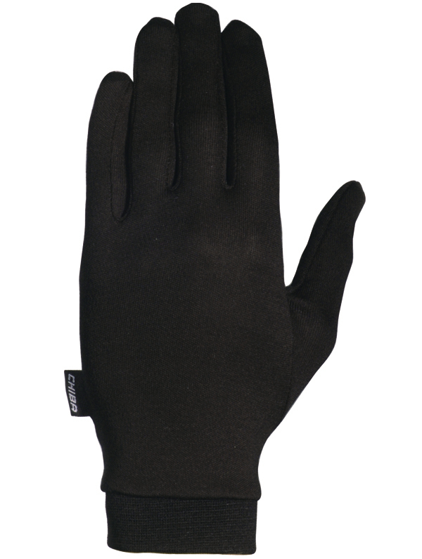 Chiba Seidenhandschuh Fahrrad Unterziehhandschuhe schwarz 2027