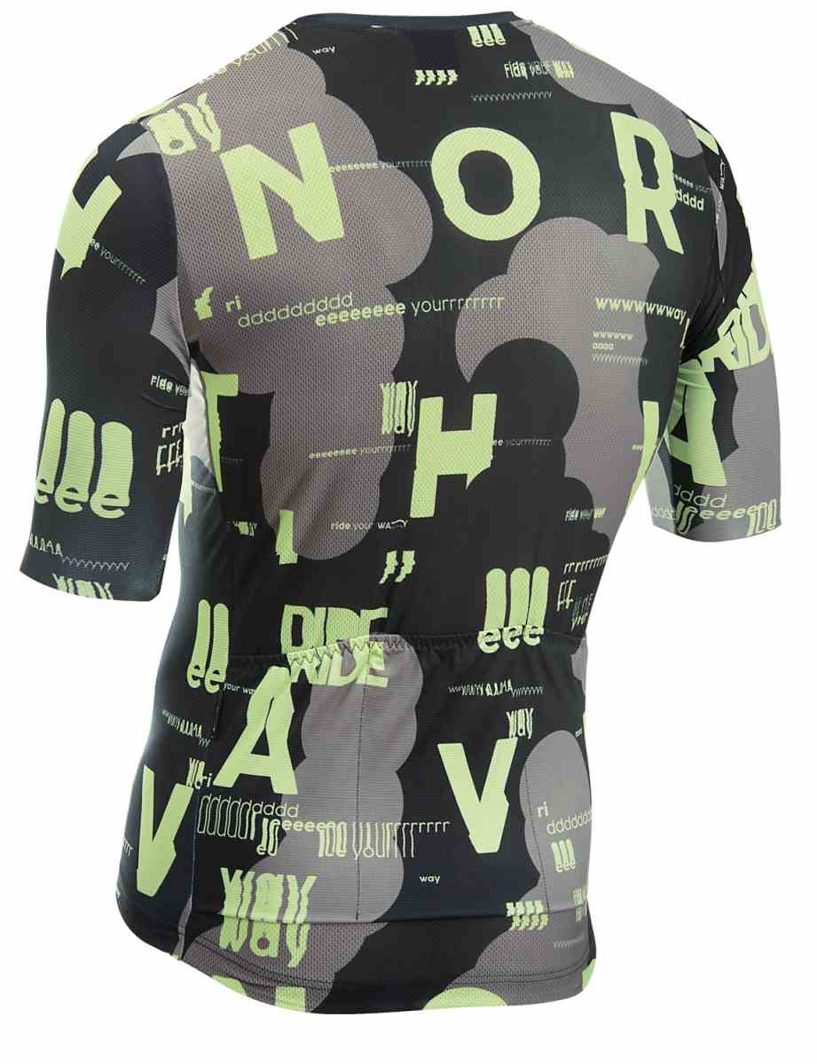 Northwave Blade Type Fahrrad Trikot kurz sandfarben/grün 2025