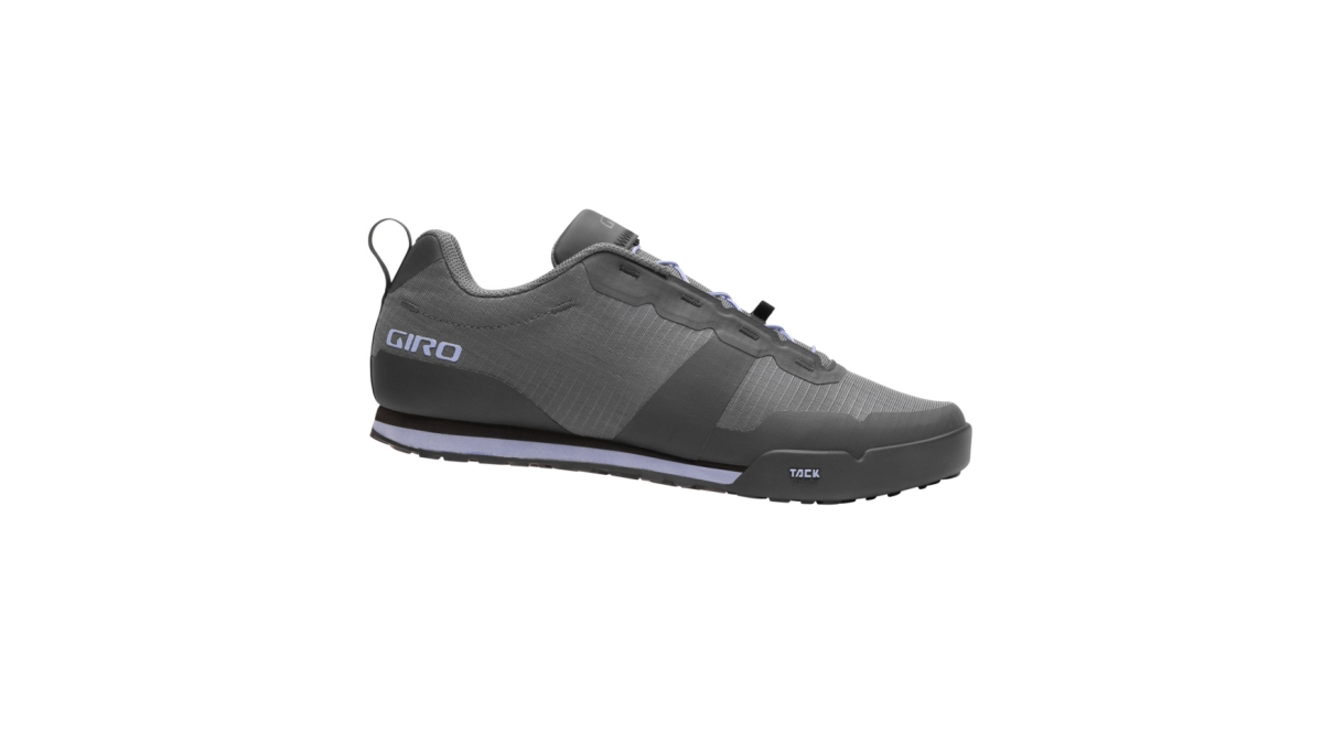 Giro Tracker Fastlace Damen Dirt Fahrrad Schuhe schwarz/grau/lila 2025