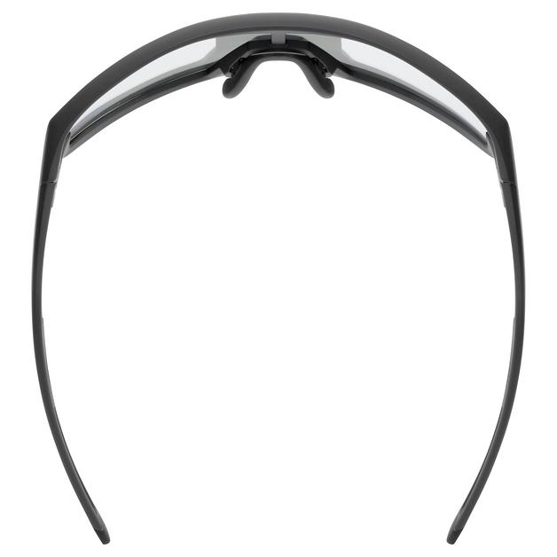 uvex skyryse V Fahrrad / Sport Brille matt schwarz/litemirror silberfarben