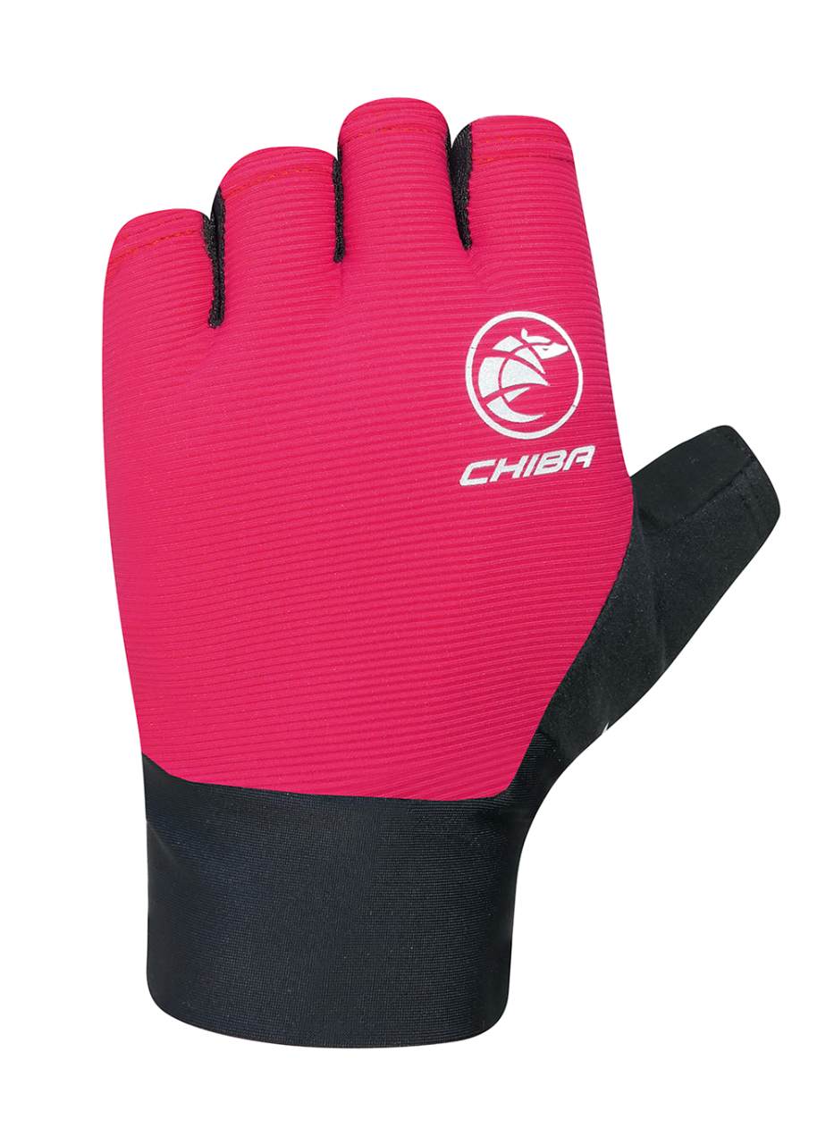 Chiba Team Glove Fahrrad Handschuhe kurz rot/schwarz 2027