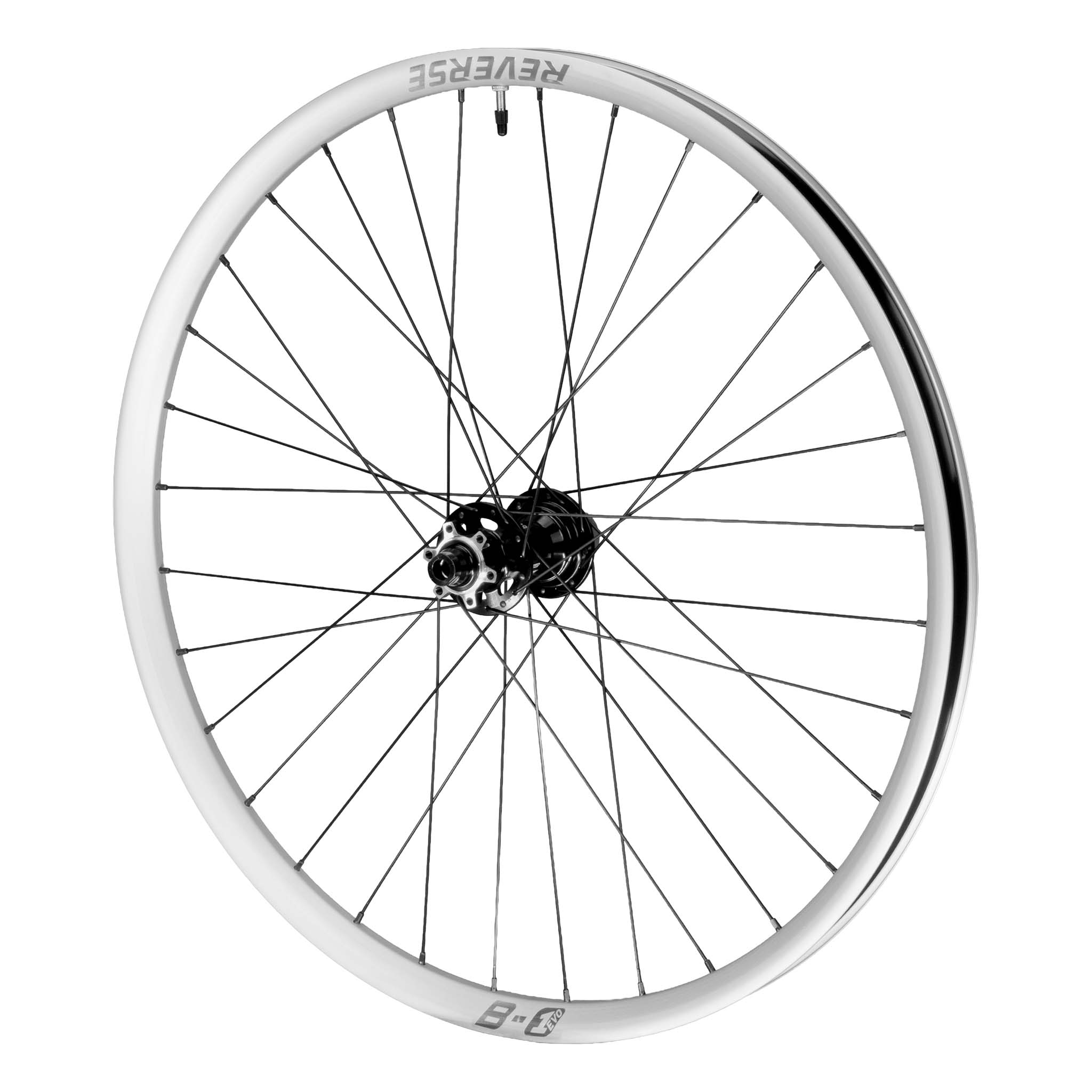 Reverse Black ONE EVO Super Boost 157x12 EFS Nabe Shimano DH7 27.5" MTB Hinterrad silberfarben