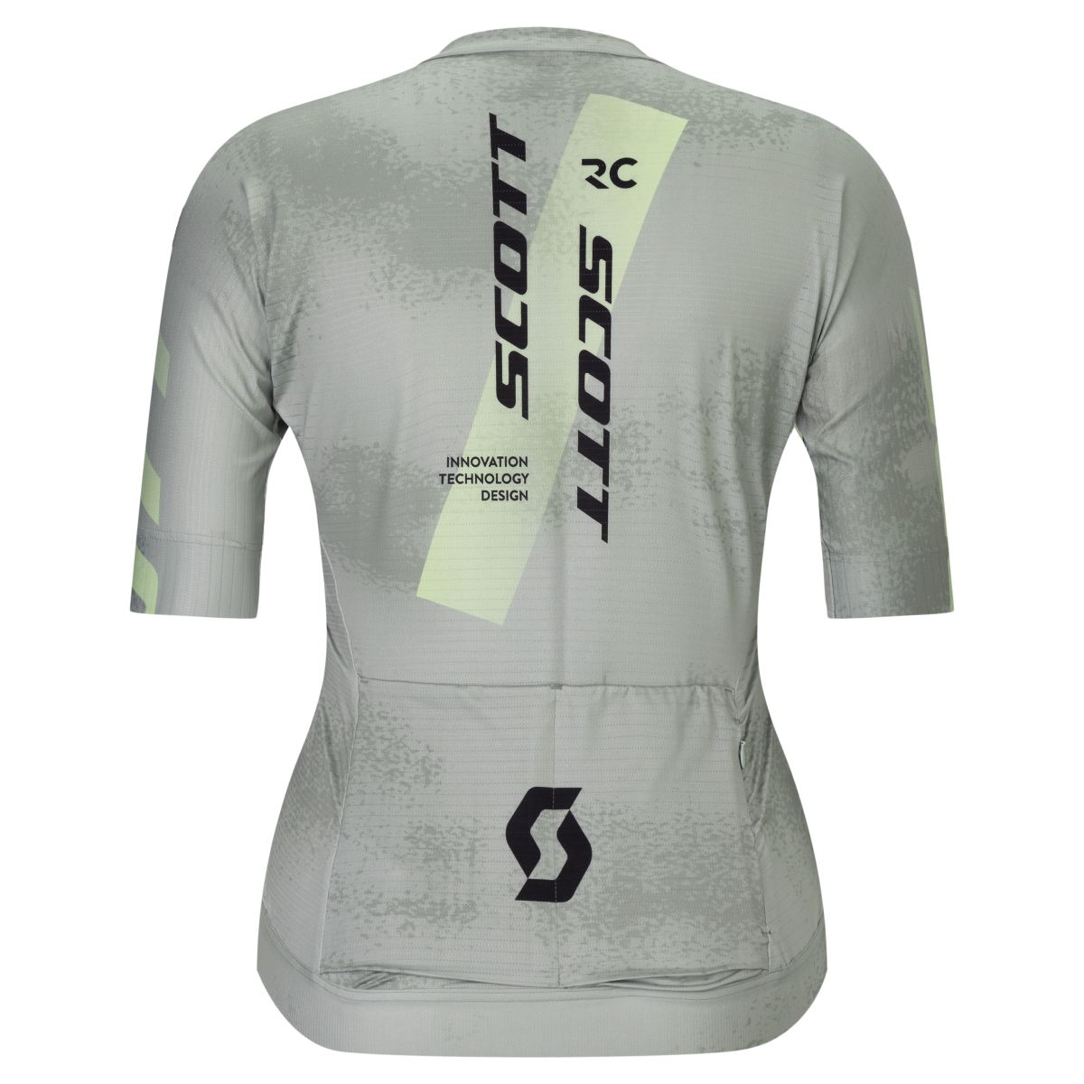 Scott RC Pro Damen Fahrradtrikot kurzarm grau/gelb 2026