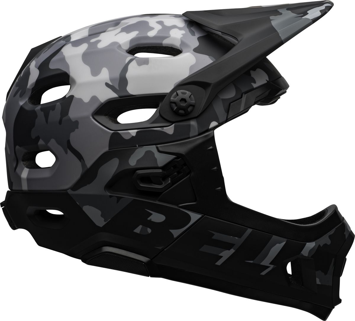 Bell Super DH MIPS Fahrrad Helm camo schwarz/grau 2025