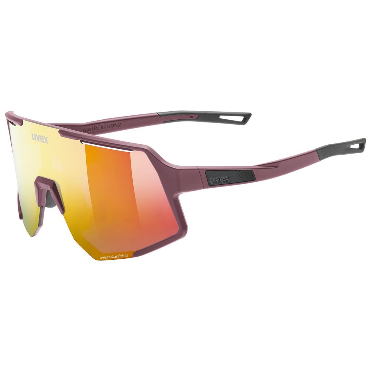 uvex Sequenze CV Fahrrad / Sport Brille matt burgundy rot/mirror rot 2026