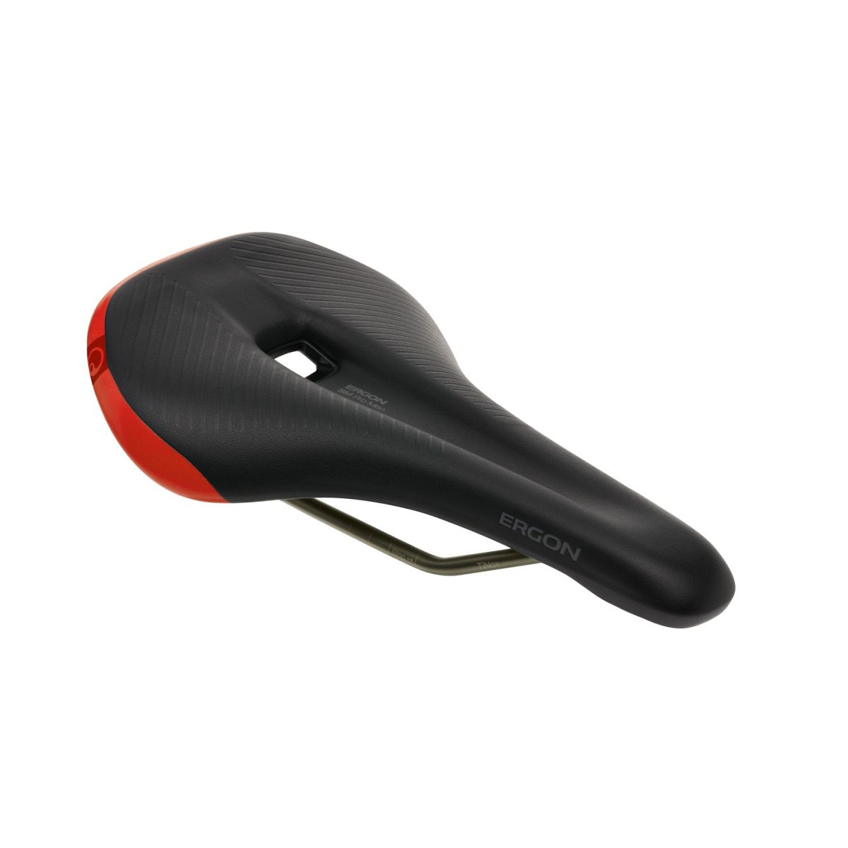 Ergon SM Pro ergonomischer MTB Fahrrad Sattel schwarz/risky rot