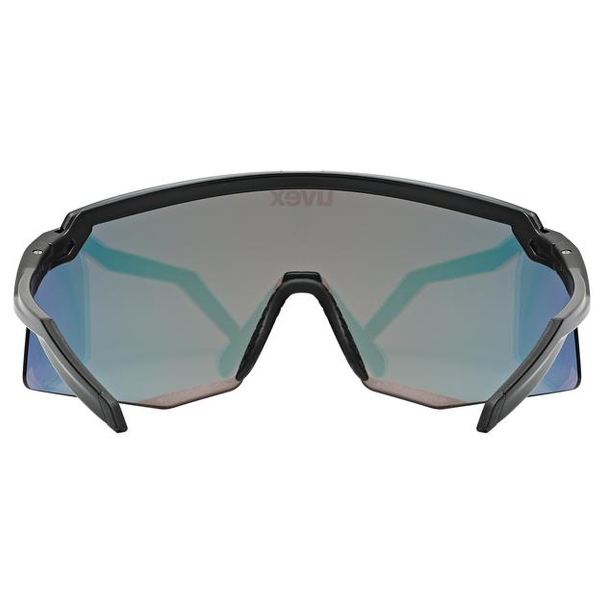 Uvex Pace Stage CV Fahrrad / Sport Brille matt schwarz/mirror rot