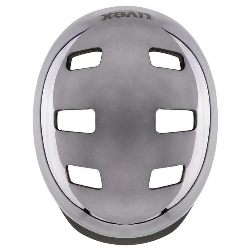 Uvex Hlmt 5 Bike Pro City Fahrrad Helm chrom grau 2024
