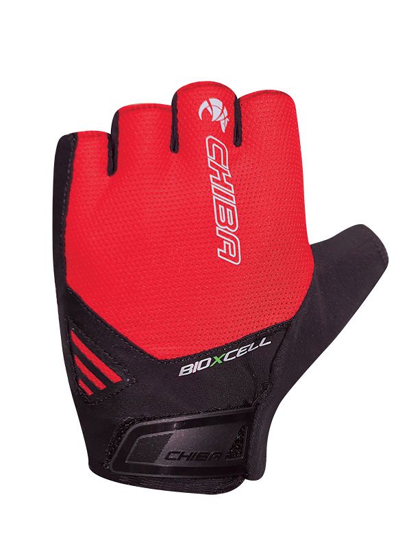 Chiba BioXCell Air Fahrrad Handschuhe kurz rot/schwarz 2027