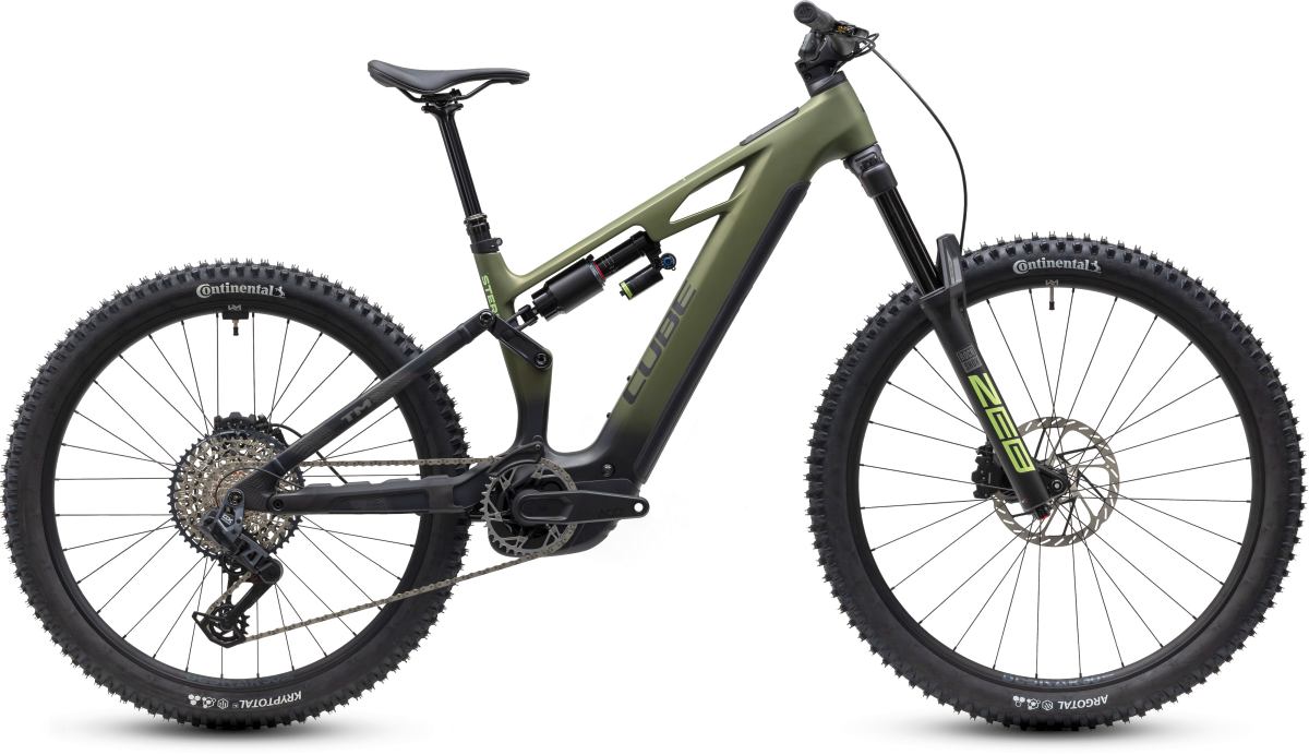 Cube Stereo Hybrid ONE77 HPC TM 800 Carbon E-Bike MTB Pedelec reedgreen/gills 2027