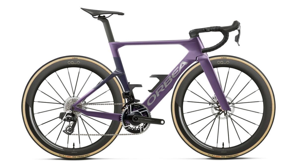 Orbea Orca Aero M11e LTD PWR Carbon Rennrad royal plum/fantasy purple c. view 2027