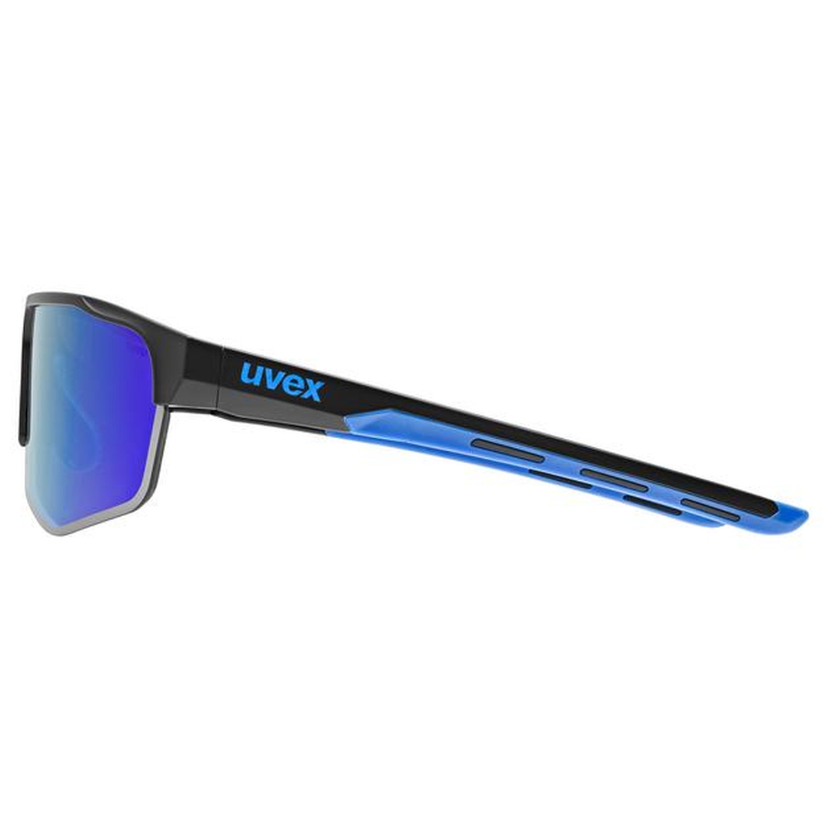 Uvex Axos Fahrrad / Sport Wechselscheiben Brille matt schwarz/mirror blau