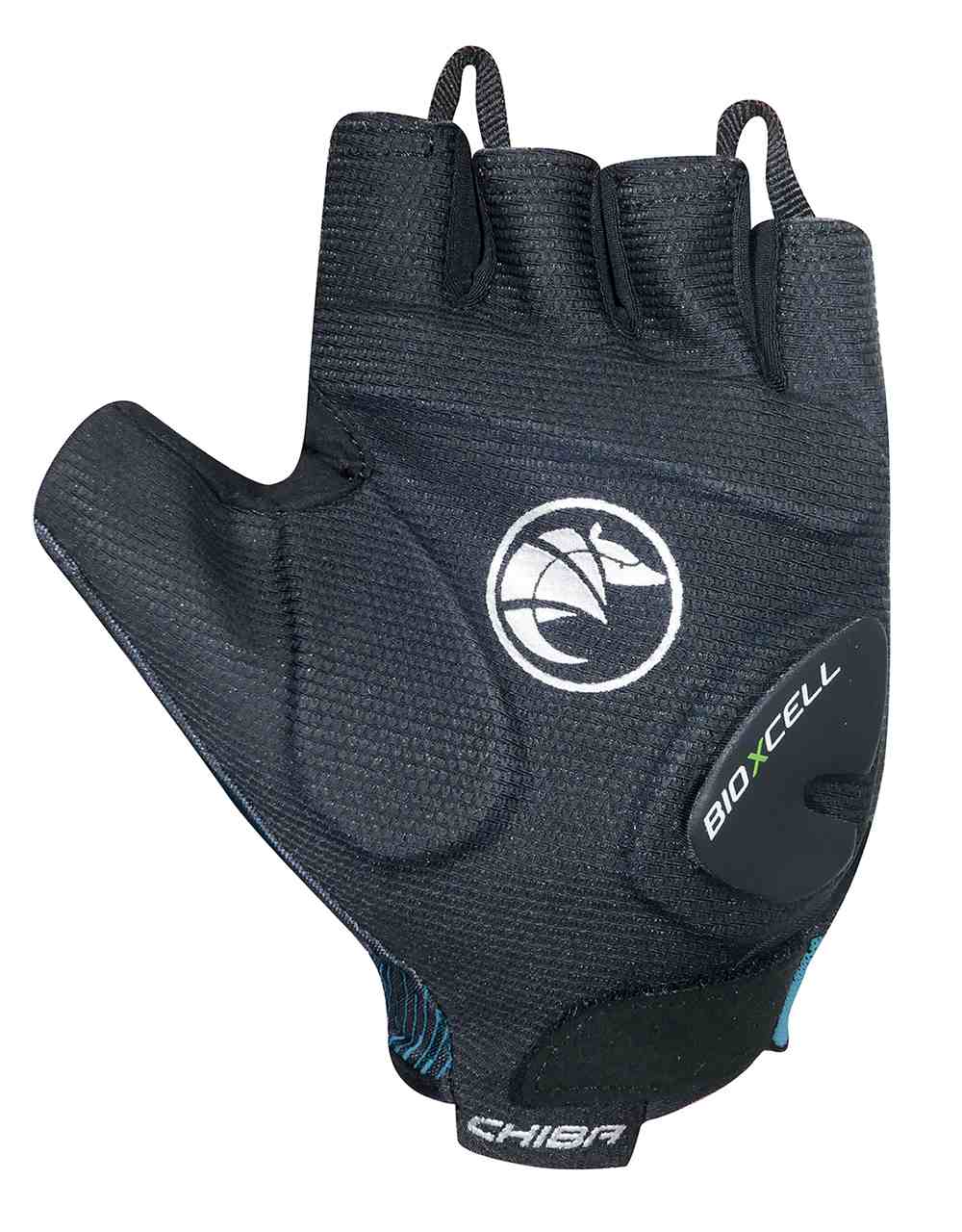 Chiba BioXCell Tan Through Fahrrad Handschuhe kurz blau/schwarz 2027