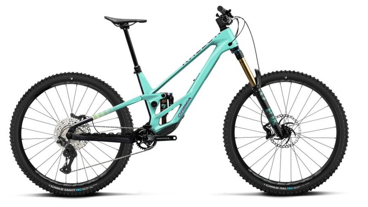 Orbea Rallon E10 29'' Carbon MTB Fahrrad aloha green/fantasy purple carbon view 2027