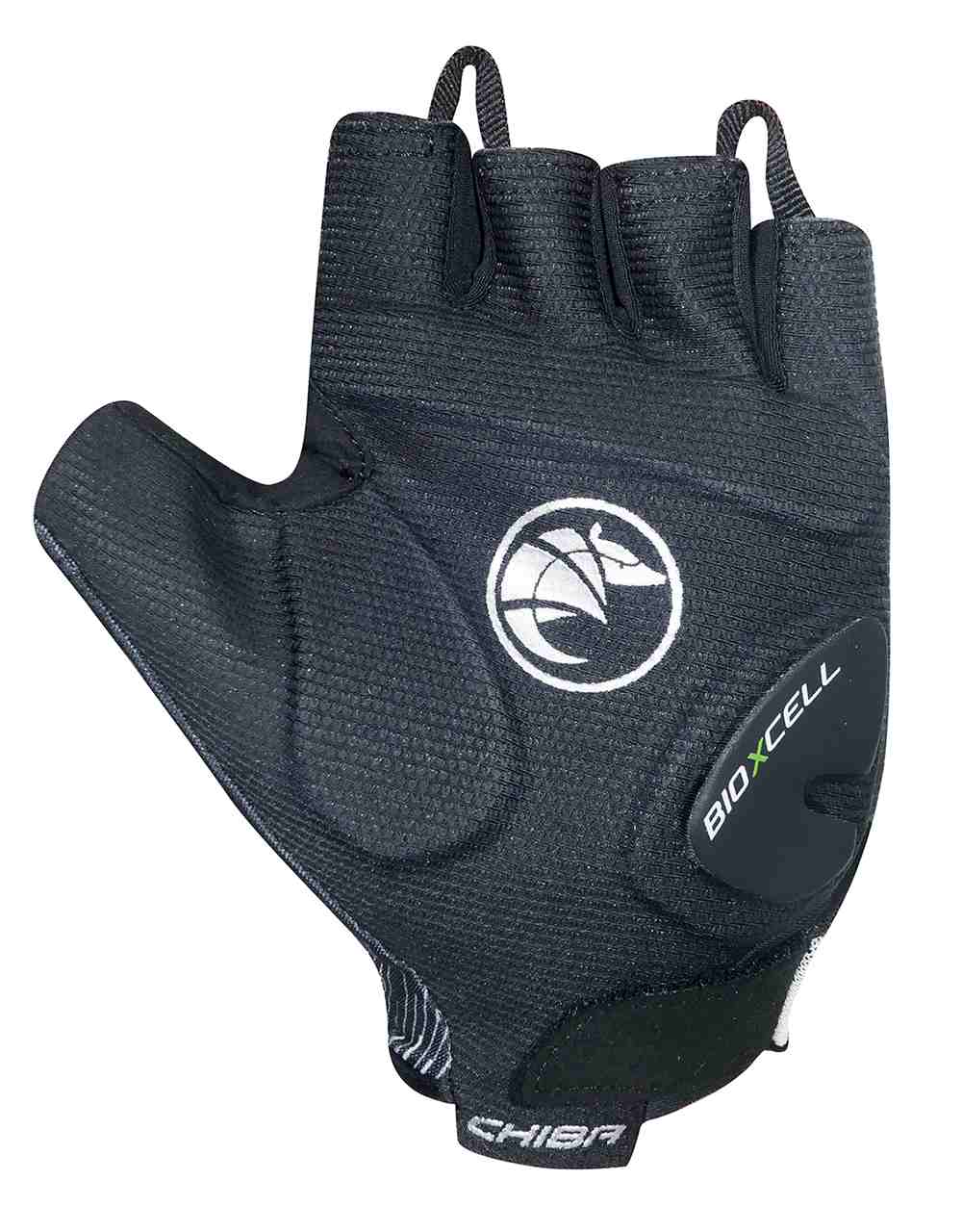 Chiba BioXCell Tan Through Fahrrad Handschuhe kurz weiß/schwarz 2027