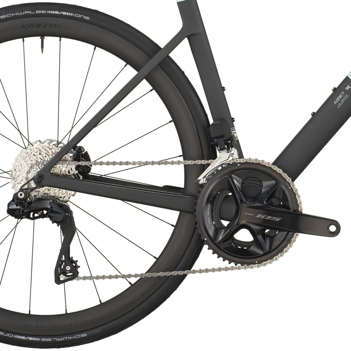 Scott Addict RC 30 Carbon Rennrad frozen grün/schwarz 2026