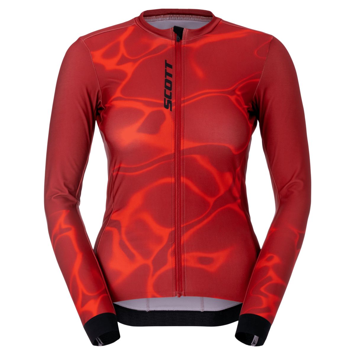 Scott Pro Mid Winter Damen Fahrradtrikot langarm turbo rot 2027