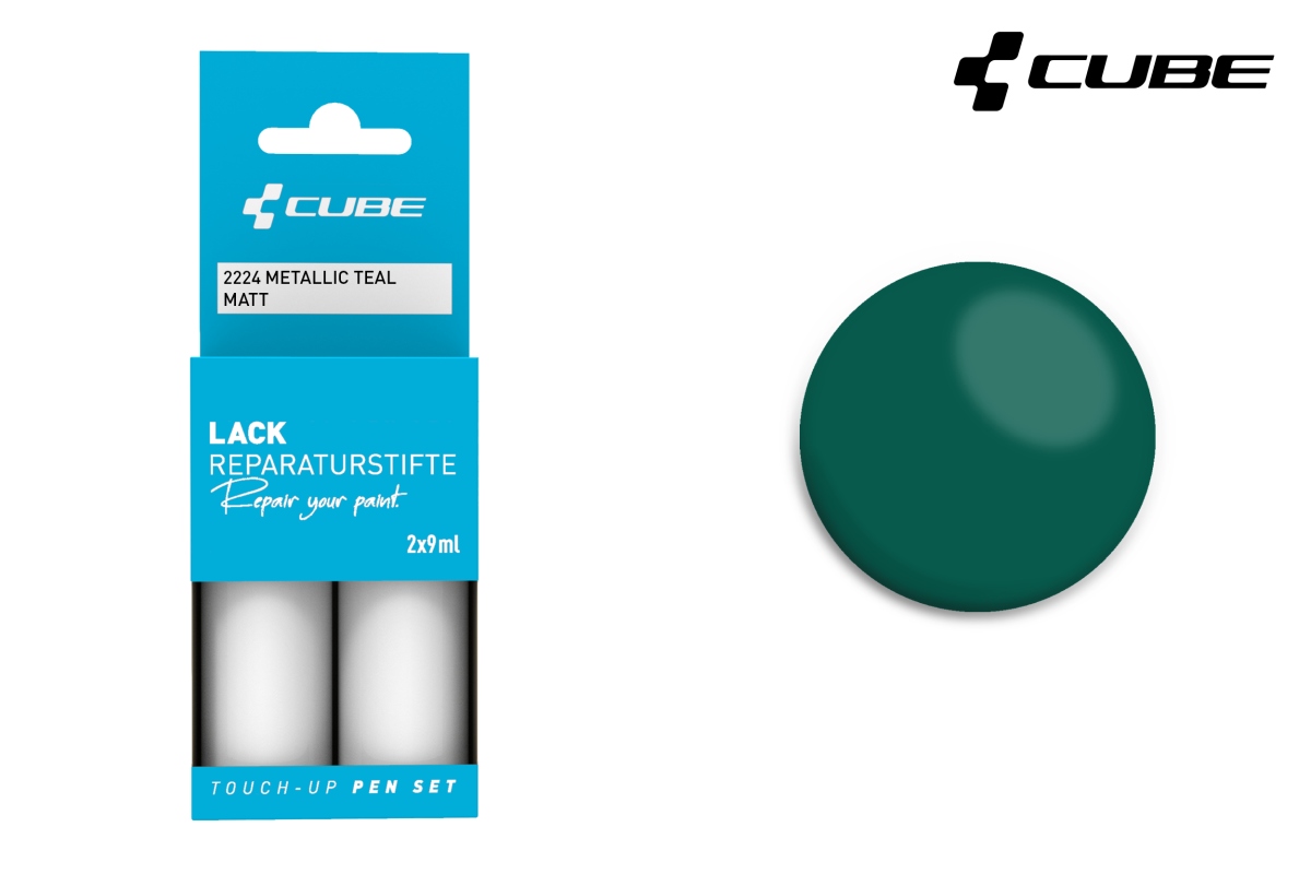 Cube Touch-Up Pen Lackreparaturstift Set 30ml / 49.83 / Liter metallic teal matt 2224