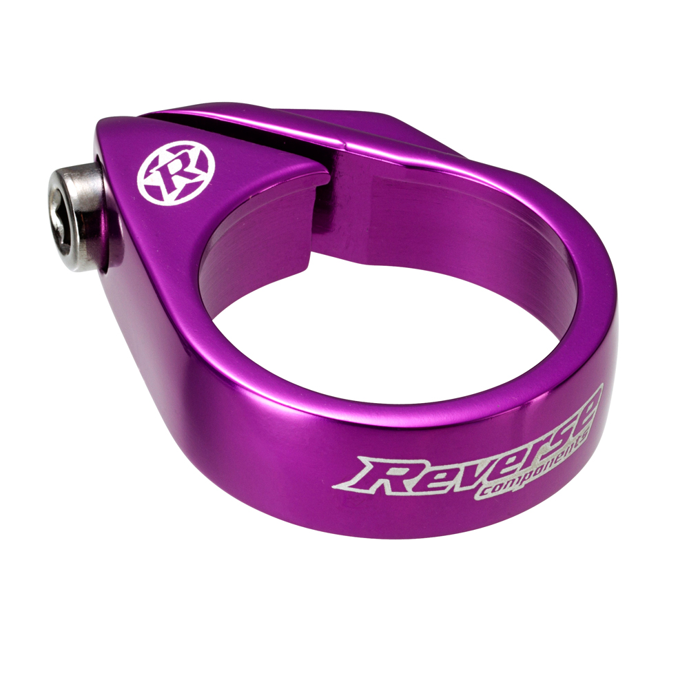 Reverse Bolt Clamp Sattelklemme 34.9mm lila