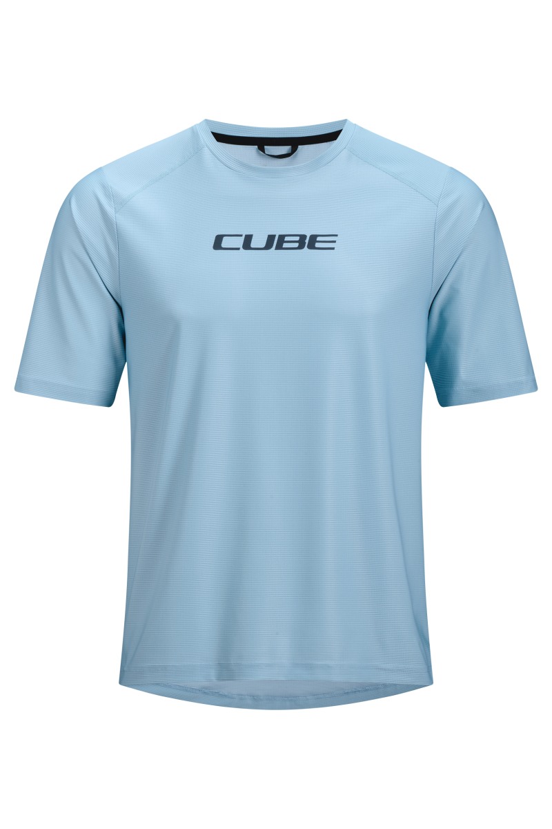Cube Tech Fahrrad Trikot kurz light blau 2026