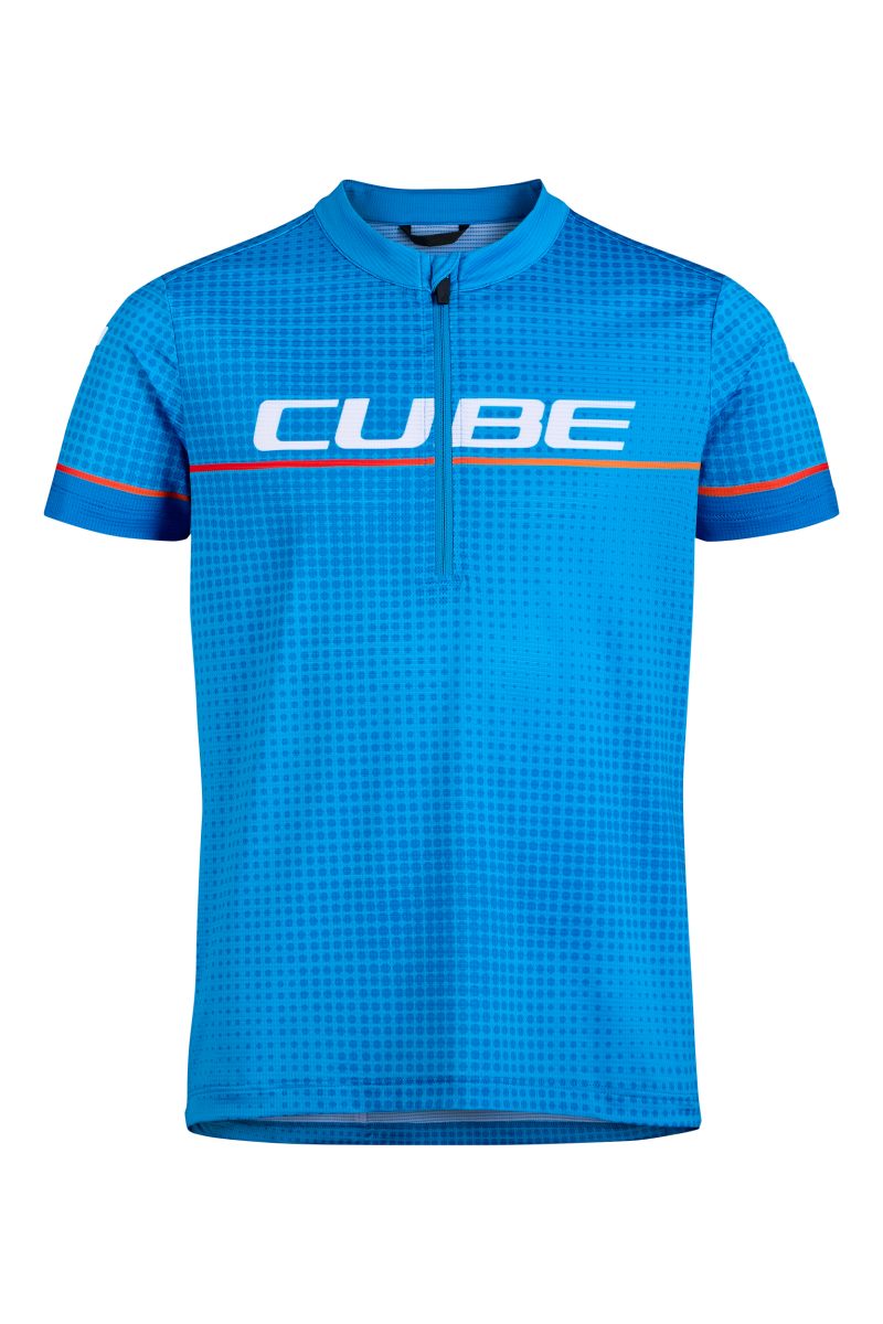 Cube Rookie Road / XC Kinder Fahrrad Trikot kurz blau 2027