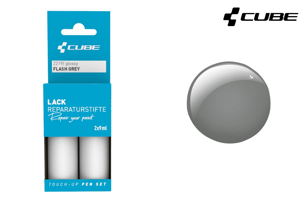 Cube Touch-Up Pen Lackreparaturstift Set flash grey