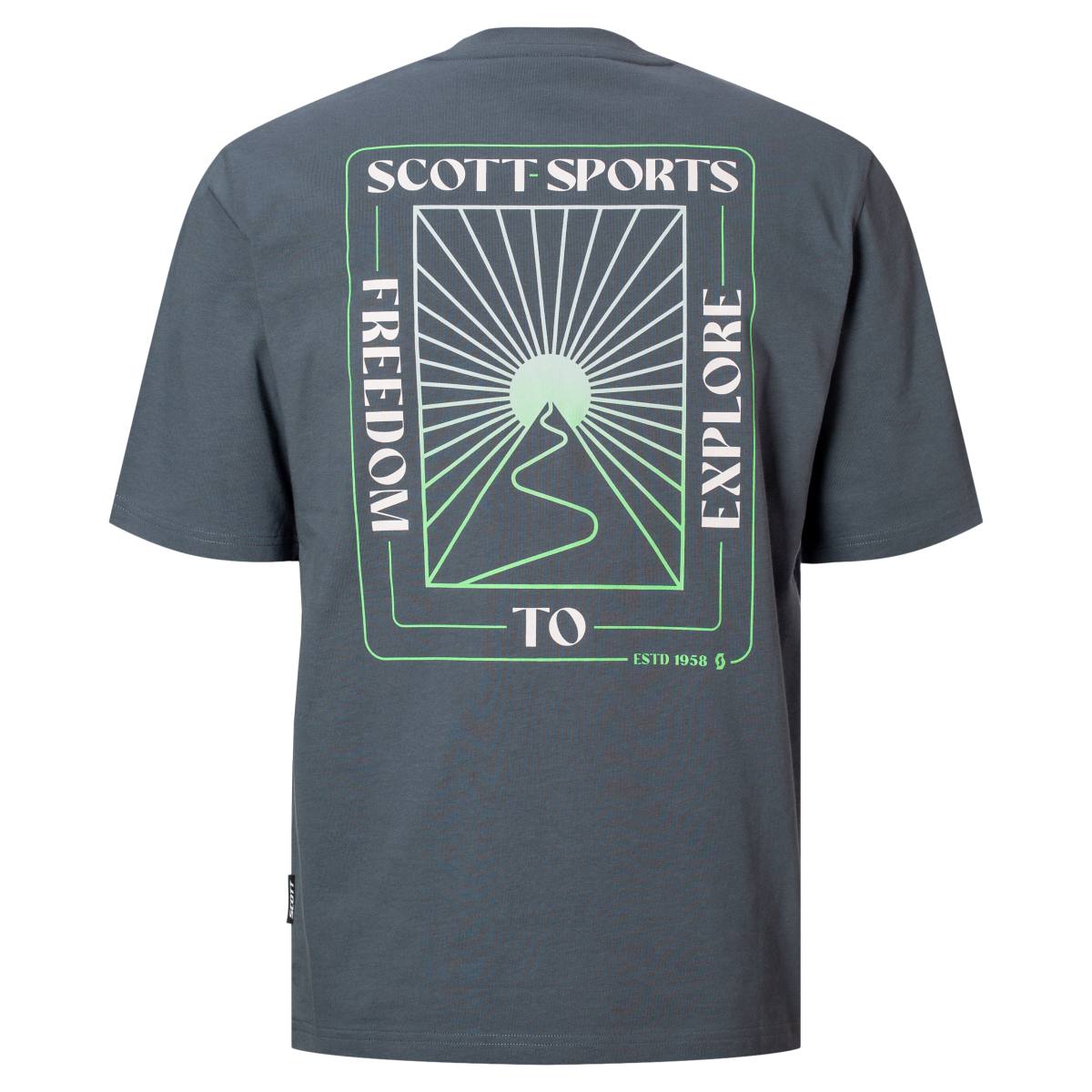 Scott Graphic Freizeit Shirt kurzarm crag blau 2027