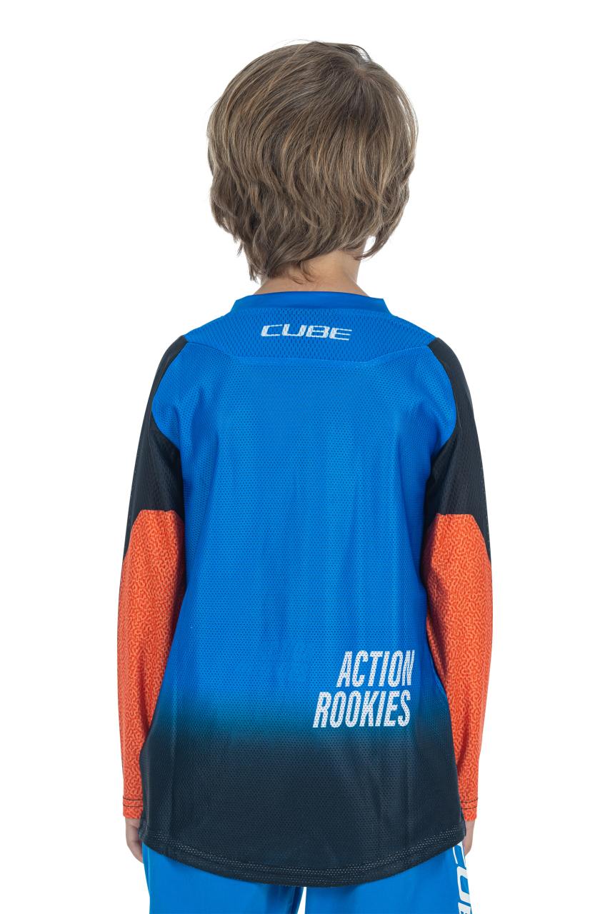 Cube Vertex Rookie X Actionteam Kinder Fahrrad Trikot lang schwarz/blau 2027