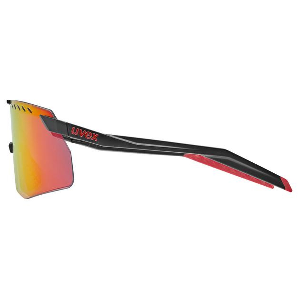 uvex Pace Stage S Fahrrad / Sport Brille matt schwarz/mirror rot 2027