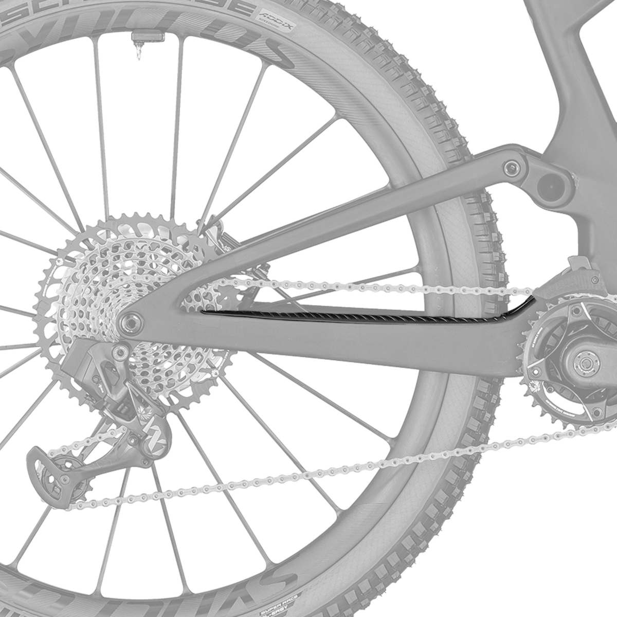 Scott CS/ST protector Kettenstrebenschutz für Lumen eRide Carbon ab 2023 schwarz