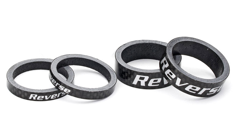Reverse Steuersatz Spacer Set Carbon 11/8" schwarz