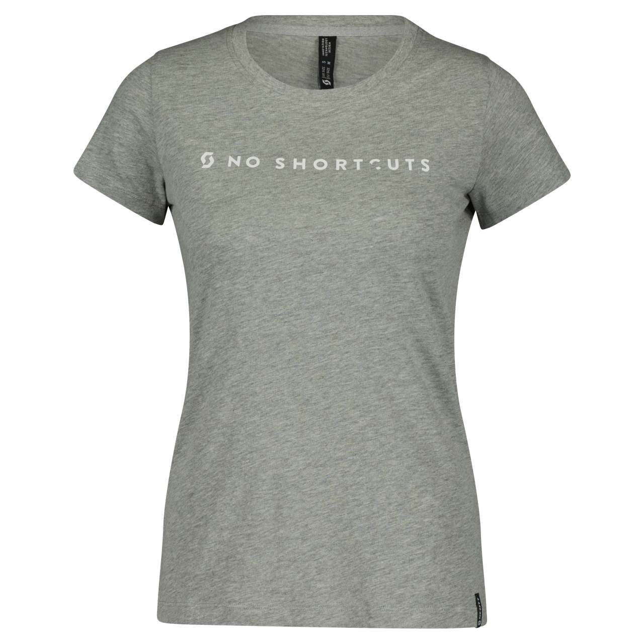 Scott No Shortcuts Damen Freizeit T-Shirt melange grau 2025
