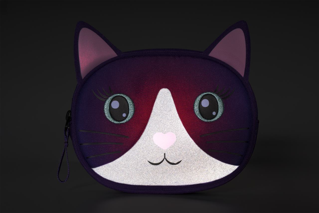 Acid Kids Katze Kinder Lenkertasche plum