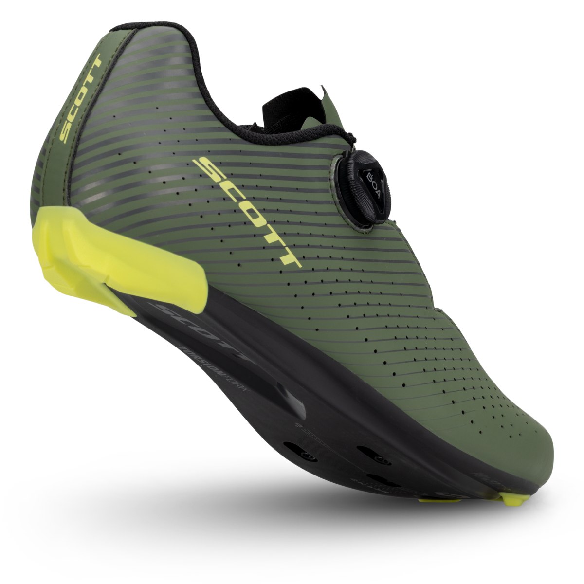 Scott Comp Rennrad Fahrradschuhe olive grün/gelb 2027