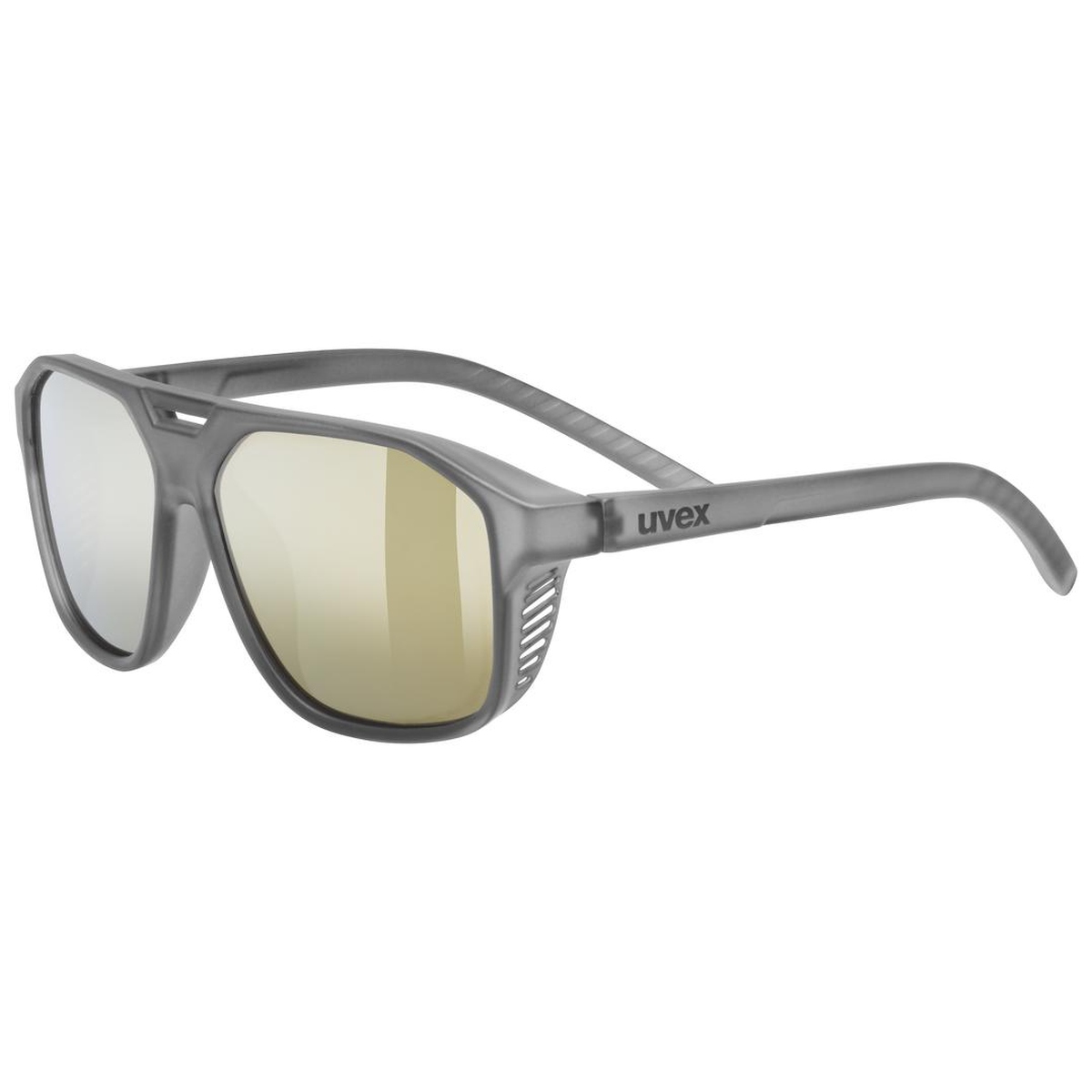 uvex Cosmic Fahrrad / Sport Brille matt smoke grau/mirror goldfarben 2027