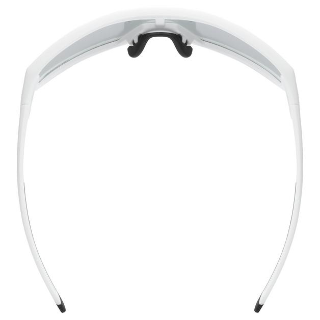 uvex skyryse V Fahrrad / Sport Brille matt weiß/litemirror silberfarben